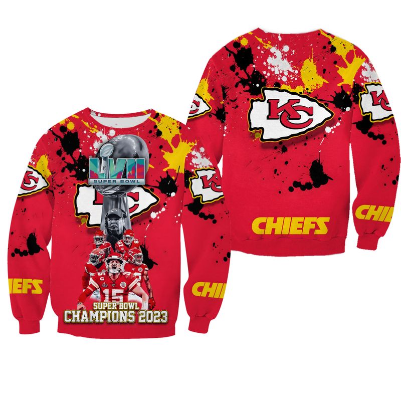 Kansas City Chiefs Super Bowl LVII Unisex Sweatshirt Hoodie Zipped Hoodie Style Neasalamis
