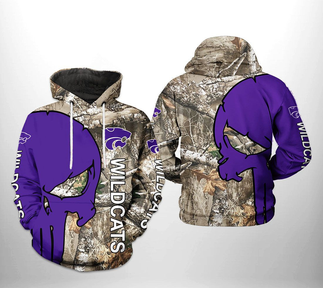 Kansas State Wildcats NCAA Camo Veteran Hunting Hoodie Neasalamis