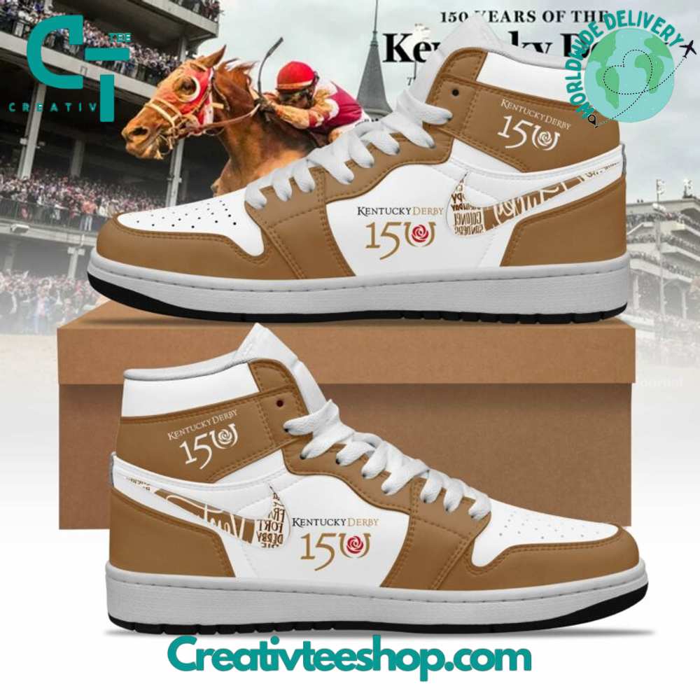 Kentucky Derby 150 Years AJ1 High Sneakers Shoes For Men And Women Calebmatthewhans Neasalamis