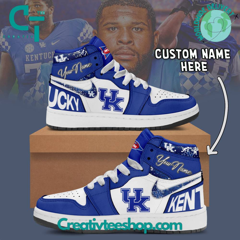 Kentucky Wildcats AJ1 High Sneakers Shoes For Men And Women Calebmatthewhans Neasalamis