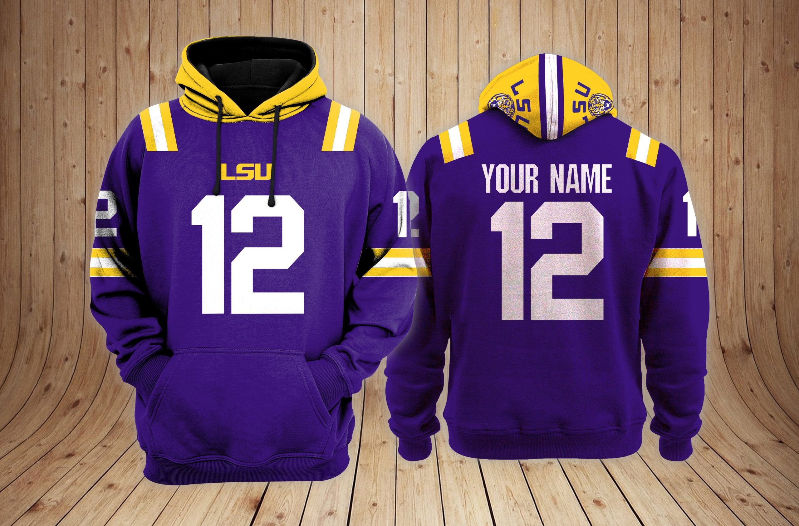 LSU Tigers football NCAA Custom 3D Hoodie PT Neasalamis