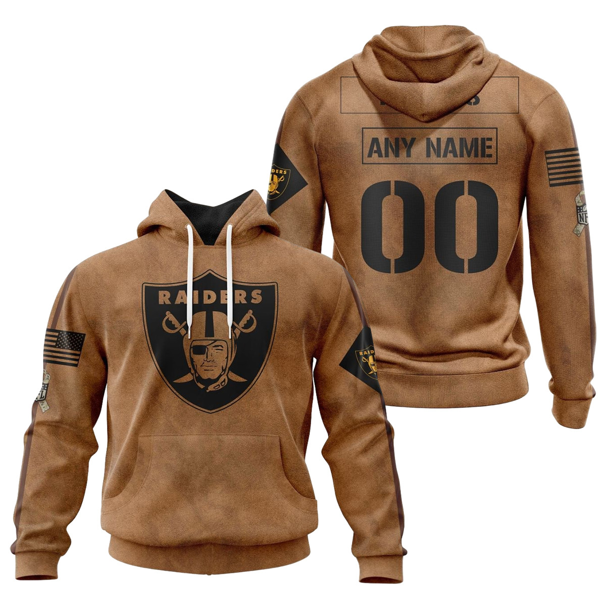 Las Vegas Raiders Salute To Service Club 3D printed Sweatshirt Hoodie Zipped Hoodie Neasalamis