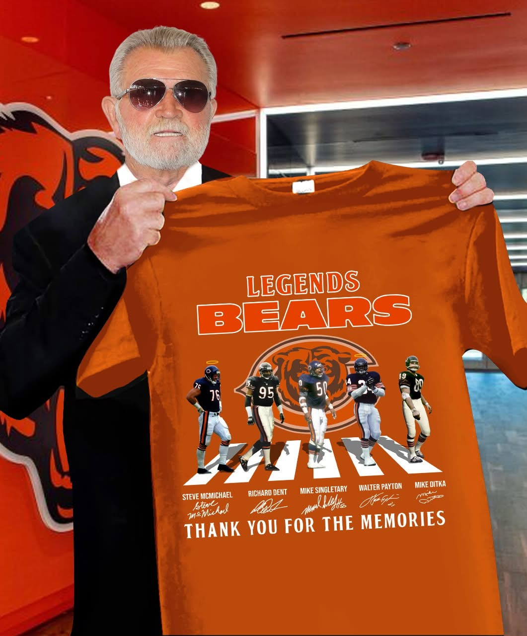Legends Chicago Bears Thank You For The Memories T-Shirtignature Best Neasalamis.com