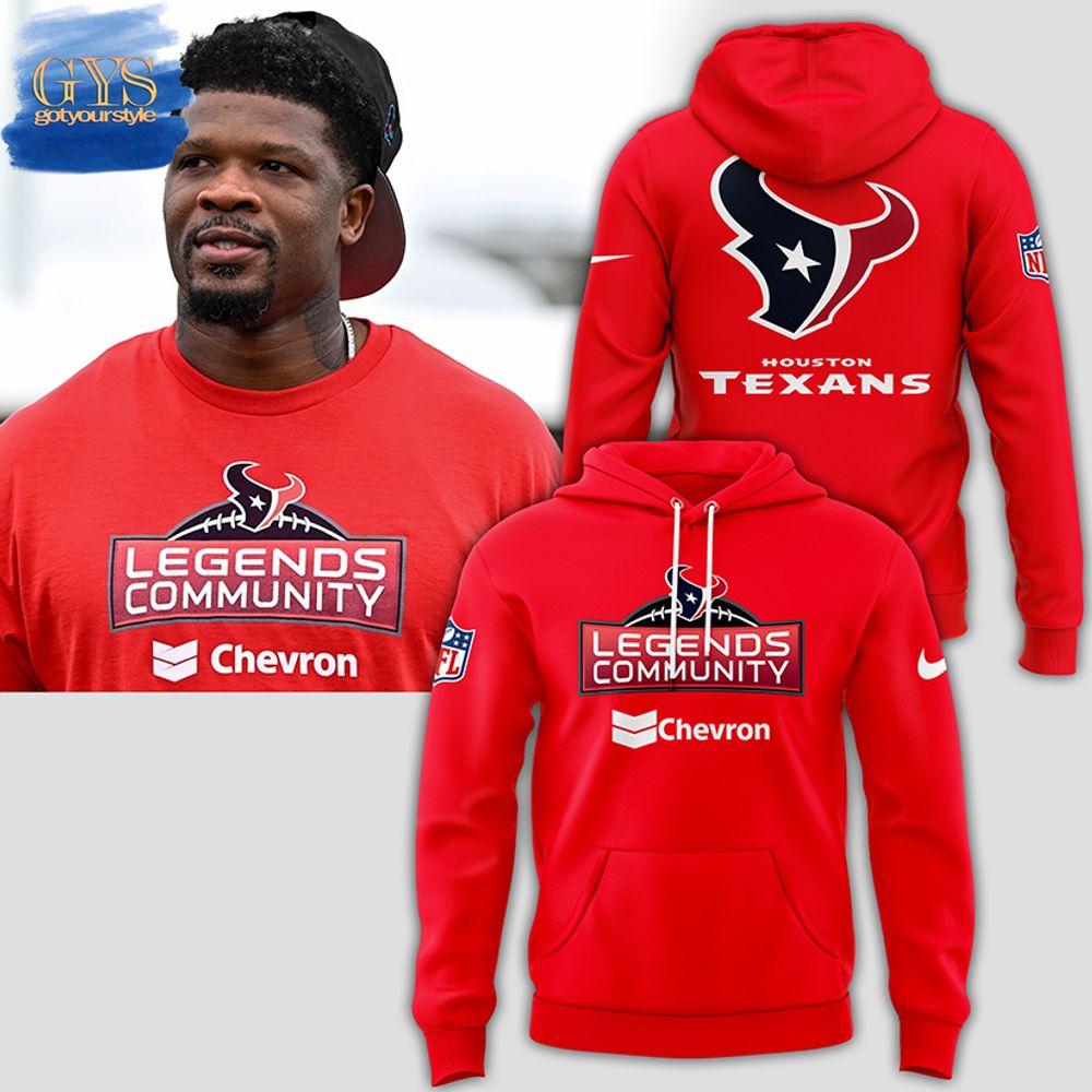 Legends Community Chevron Houston Texans Limited Red Hoodie Neasalamis