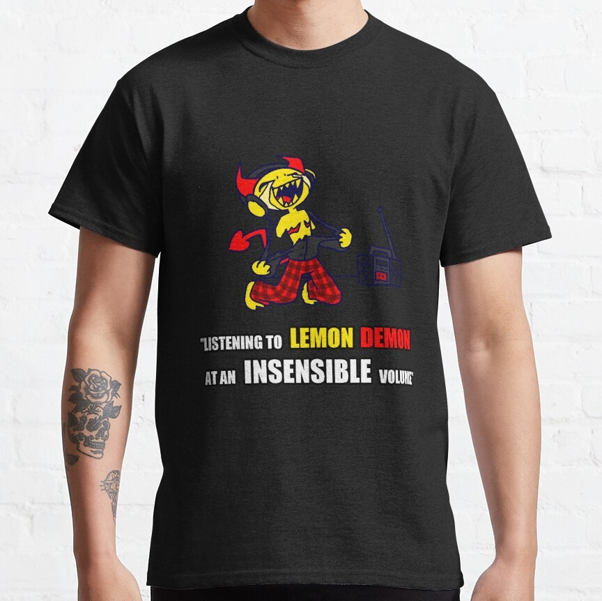Lemon Demon Shirt Listening To Lemon Demon At An Insensible Volume T-Shirt Neasalamis.com