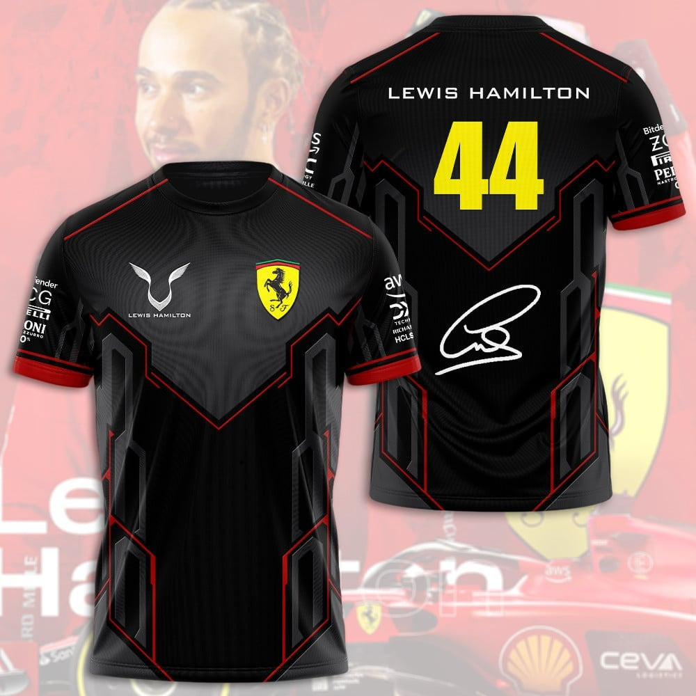 Lewis Hamilton Racing Team T-Shirt For Racing Lovers Neasalamis.com