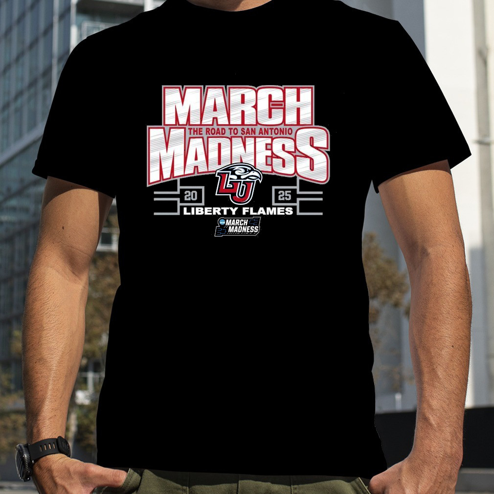Liberty Flames 2025 NCAA Men's Basketball Tournament March Madness T-Shirt Basketball Neasalamis.com