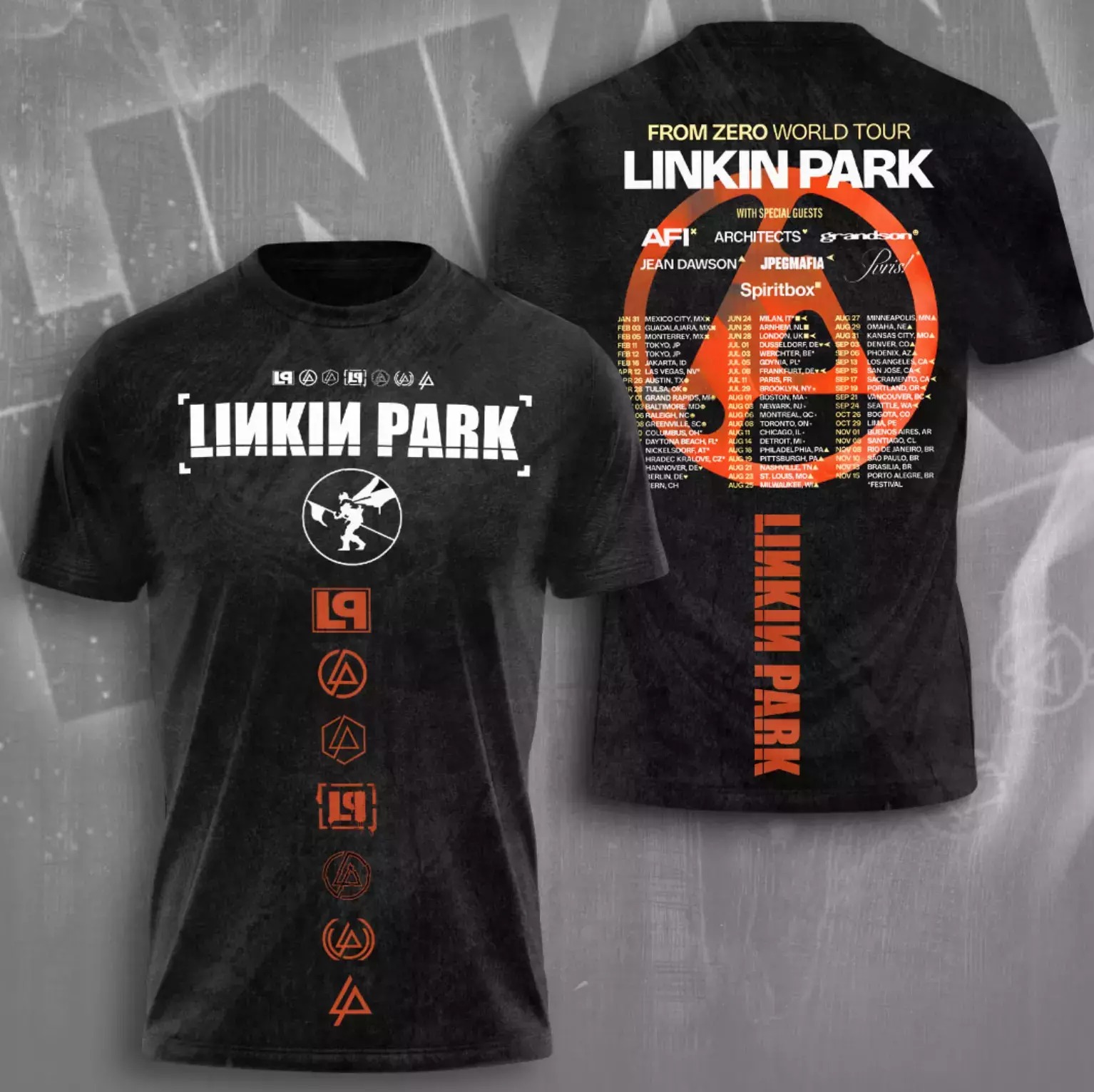 Linkin Park 2025 Tour Date 3D T-Shirt Music Lover Gifts For Him Neasalamis.com