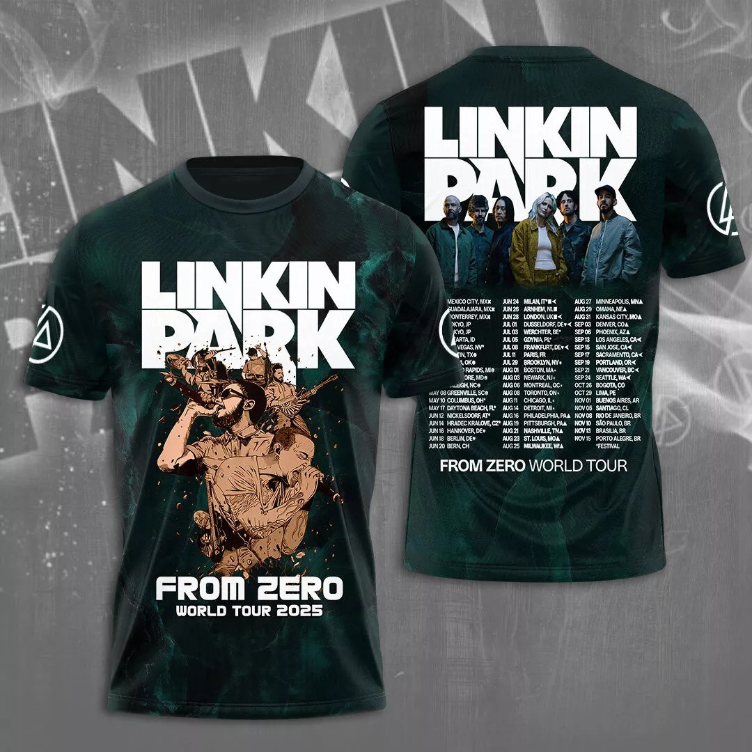 Linkin Park From Zero 2025 World Tour 3D T-Shirt For Husband Neasalamis.com