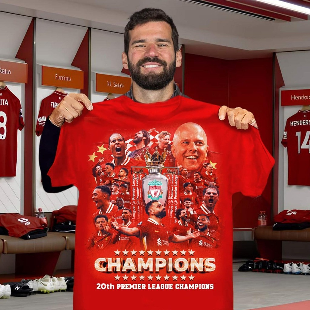 Liverpool Champions Of England 2025 T-Shirt 20-Time Champions Neasalamis.com