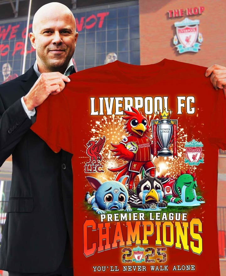 Liverpool Champions Premier League 2024 2025 T-Shirt Never Walk Alone Liverpool F.C Gifts Neasalamis.com