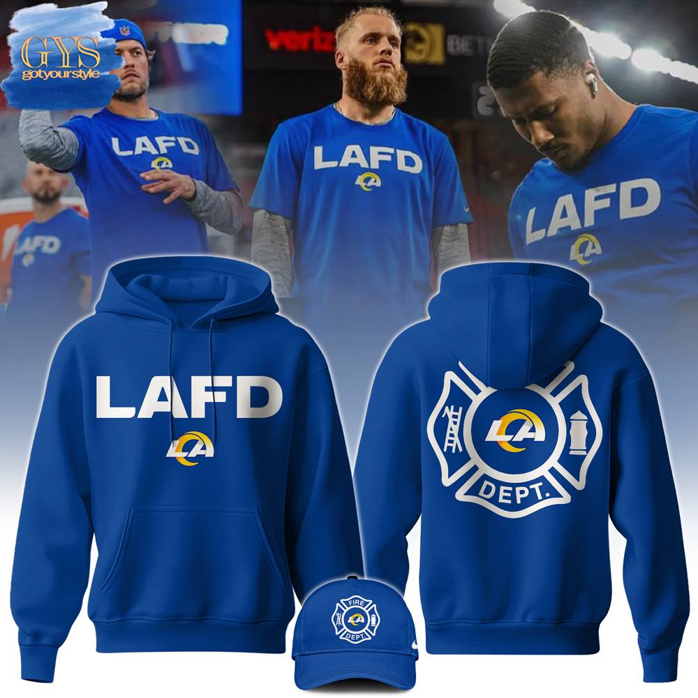 Los Angeles Rams LAFD 2025 Hoodie Neasalamis