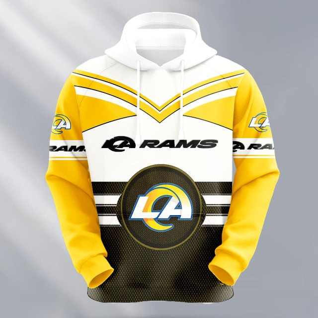 Los Angeles Rams Logo NFL 3D Hoodie Style Neasalamis
