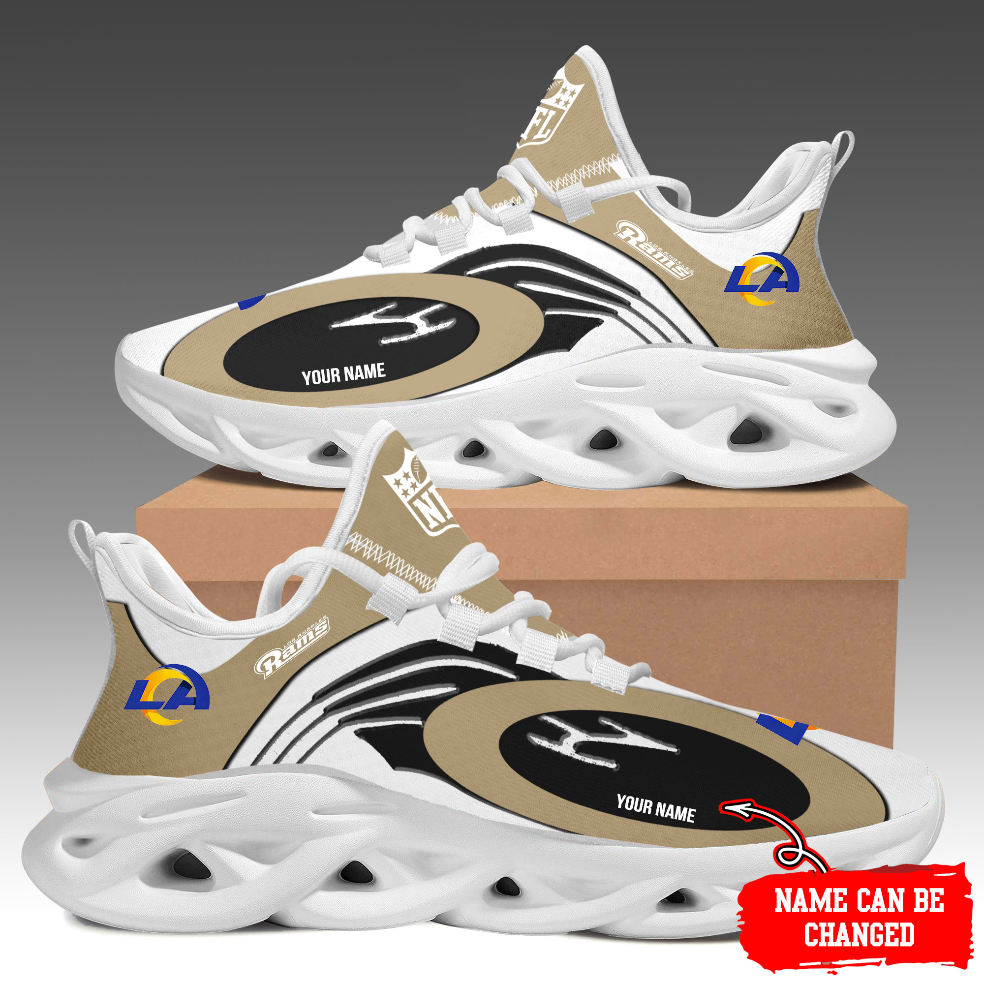 Los Angeles Rams Max Soul Shoes Sneakers For Men And Women neasalamis.com