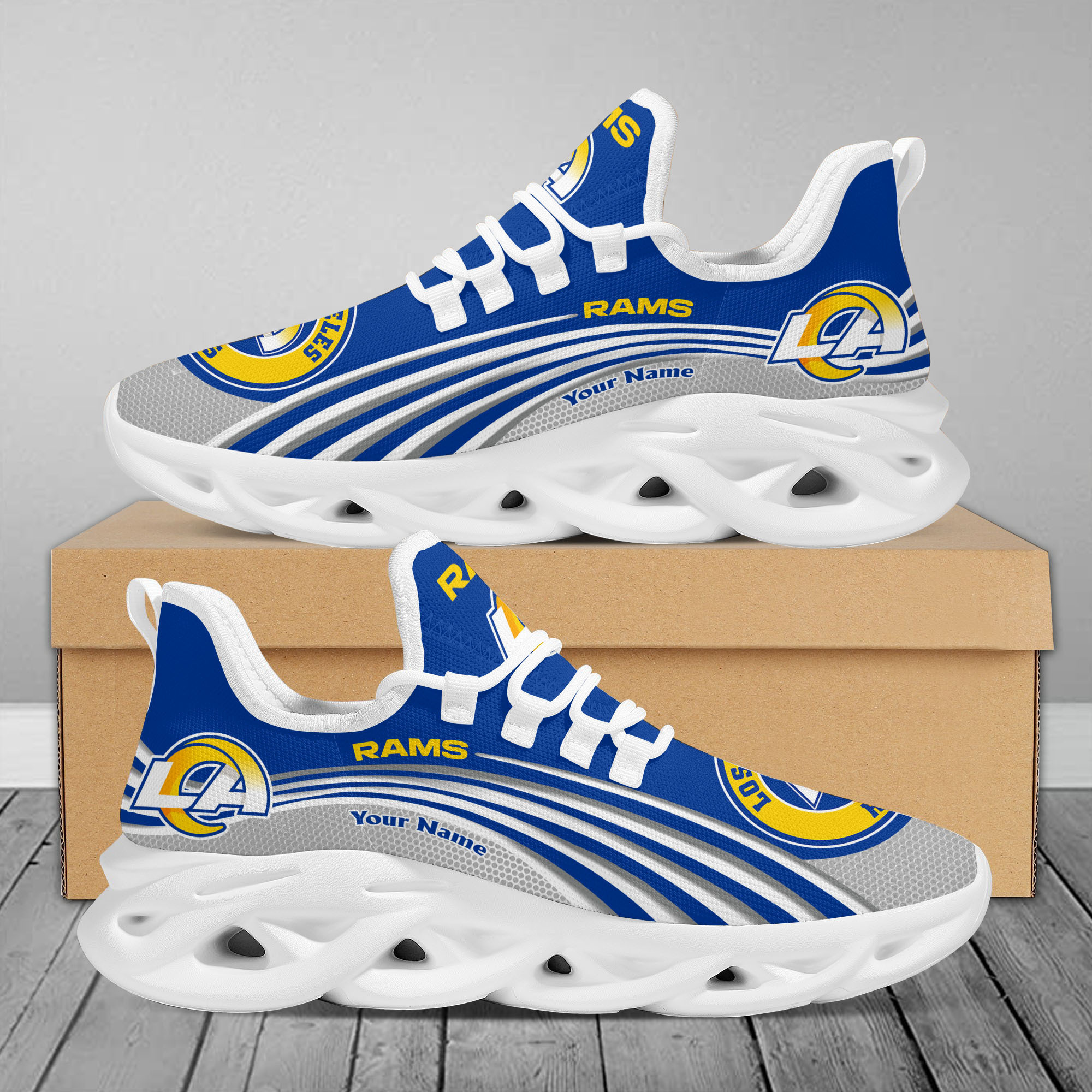 Los Angeles Rams Max Soul Shoes Sneakers For Men And Women neasalamis.com