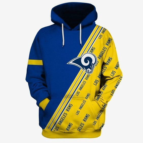 Los Angeles Rams NFL Football Many Logo Hoodie Neasalamis
