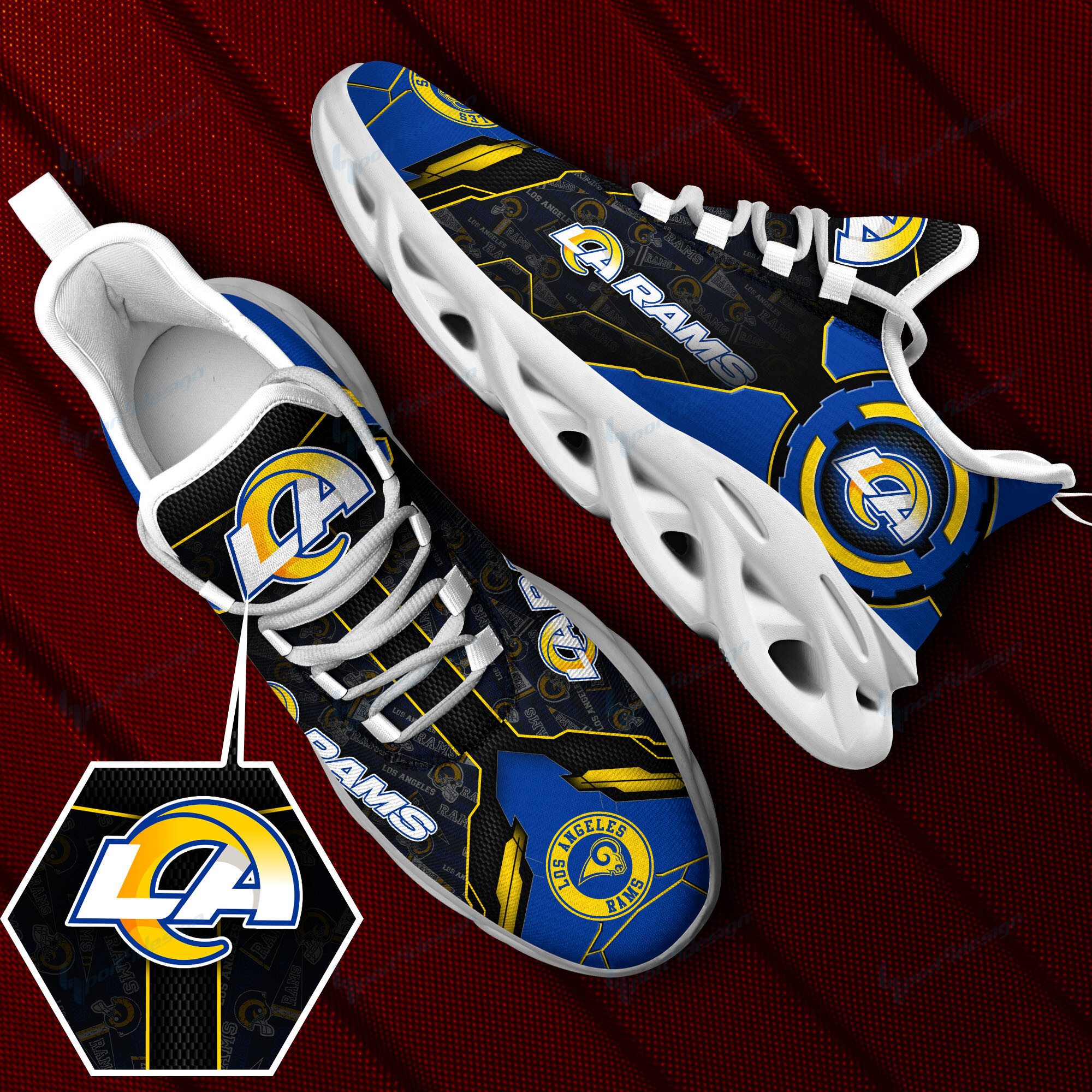 Los Angeles Rams NFL Max Soul Shoes Sneakers For Men And Women neasalamis.com