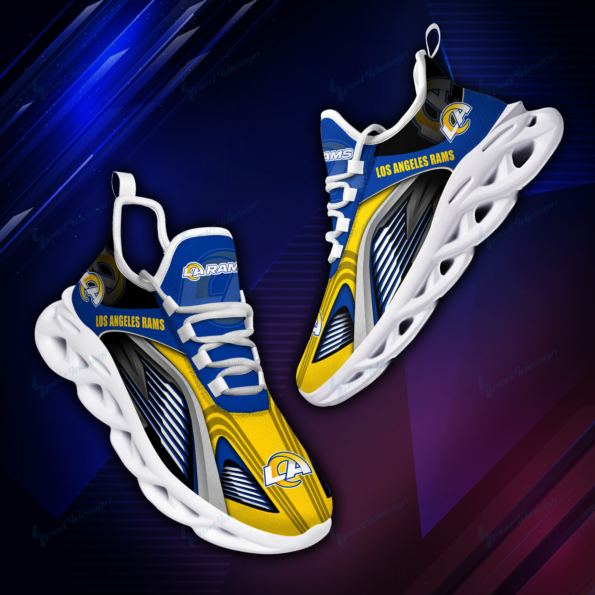 Los Angeles Rams NFL Max Soul Shoes Sneakers For Men And Women neasalamis.com