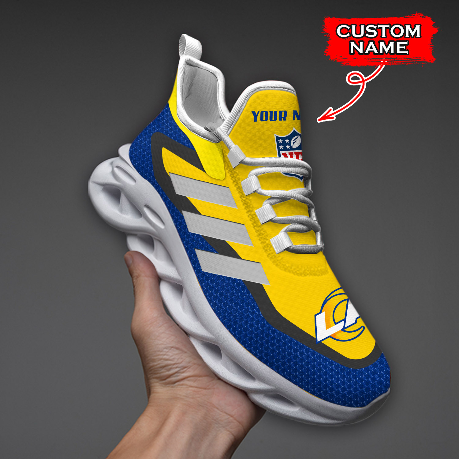 Los Angeles Rams NFL Max Soul Shoes Sneakers For Men And Women neasalamis.com