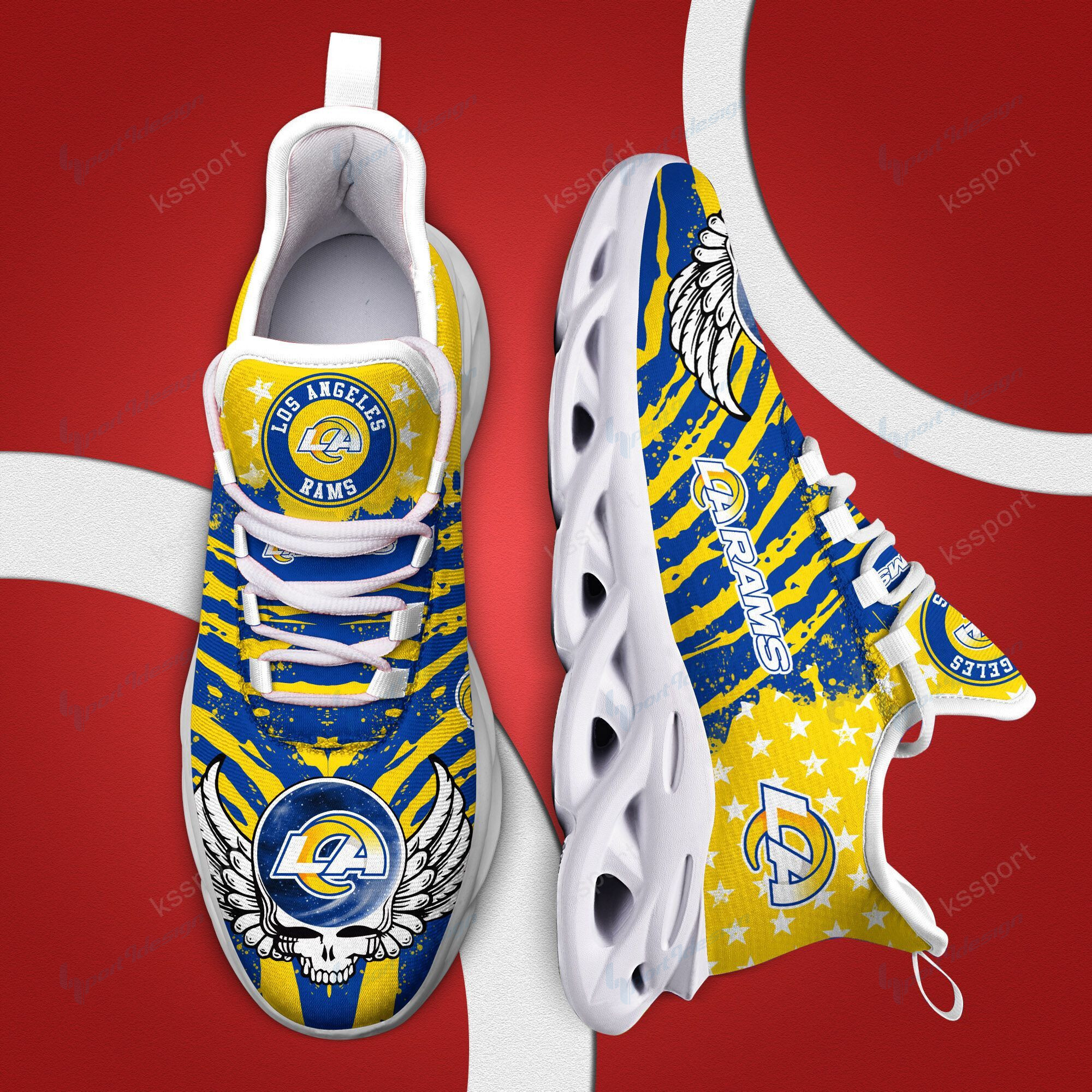 Los Angeles Rams NFL Max Soul Shoes Sneakers For Men And Women neasalamis.com