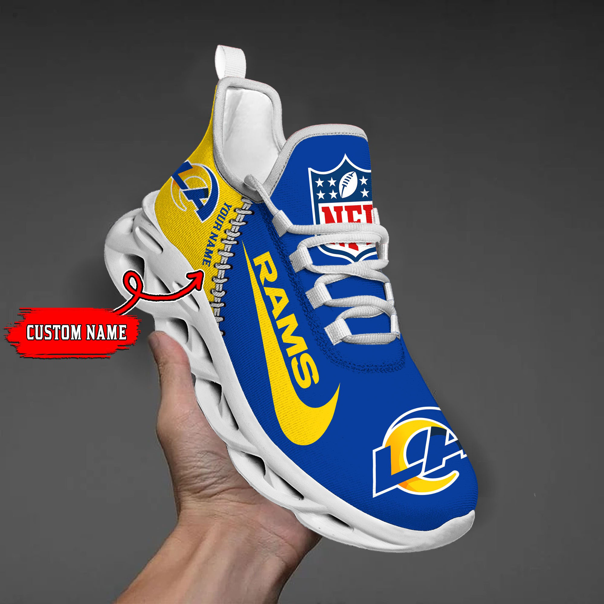Los Angeles Rams NFL Max Soul Shoes Sneakers For Men And Women neasalamis.com