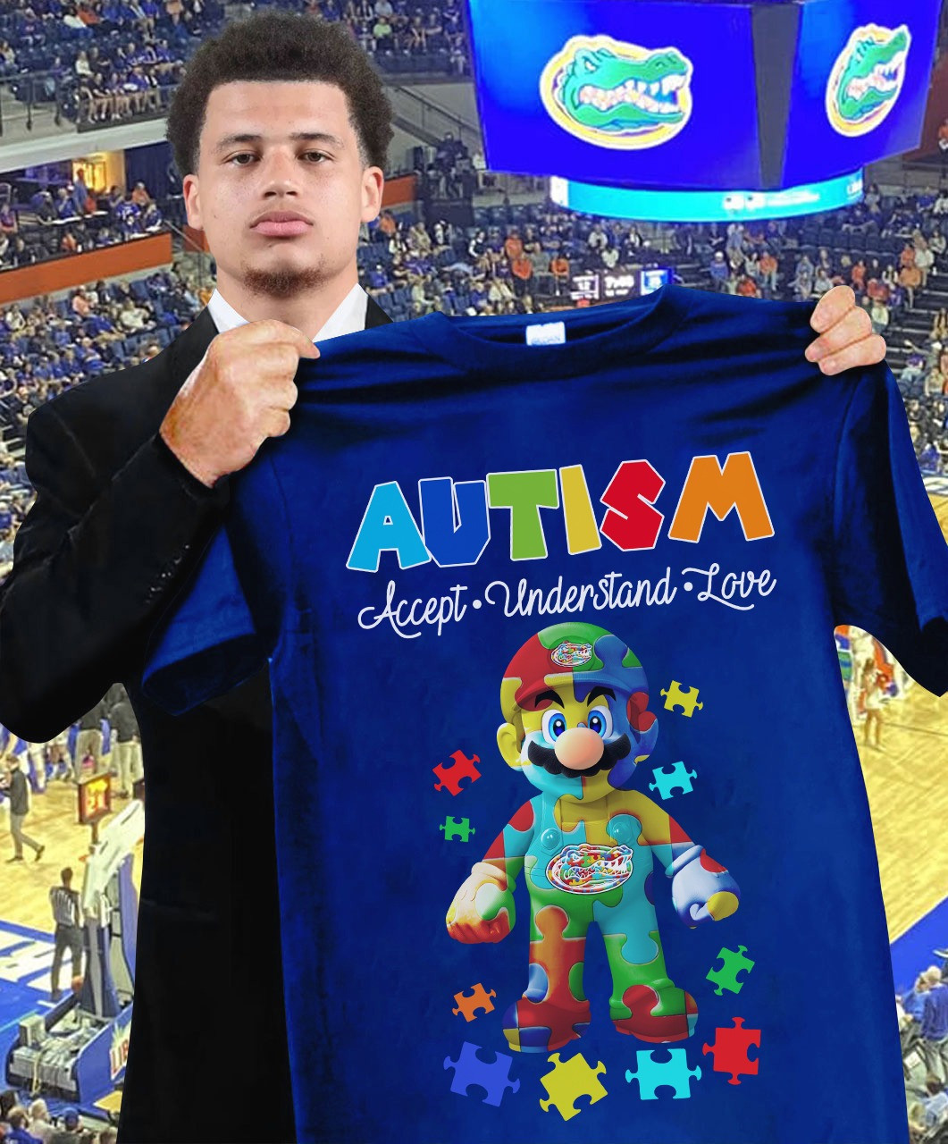 Mario Florida Gators Support Autism Awareness T-Shirt Accept Understand Fan Merch Gifts Neasalamis.com