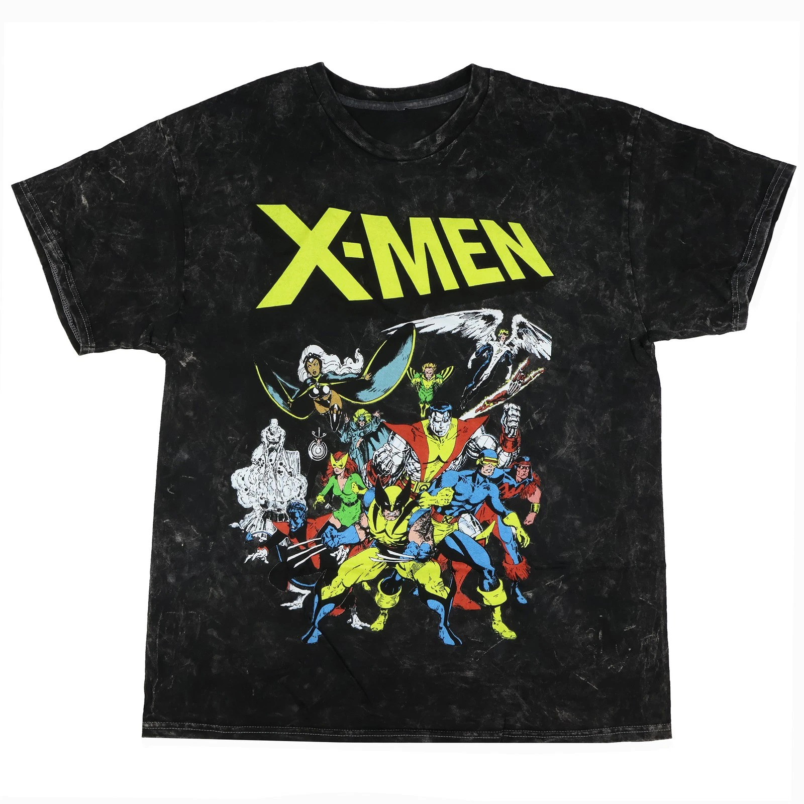 Marvel X-Men Retro Character Collage Acid-Washed T-Shirt Neasalamis.com