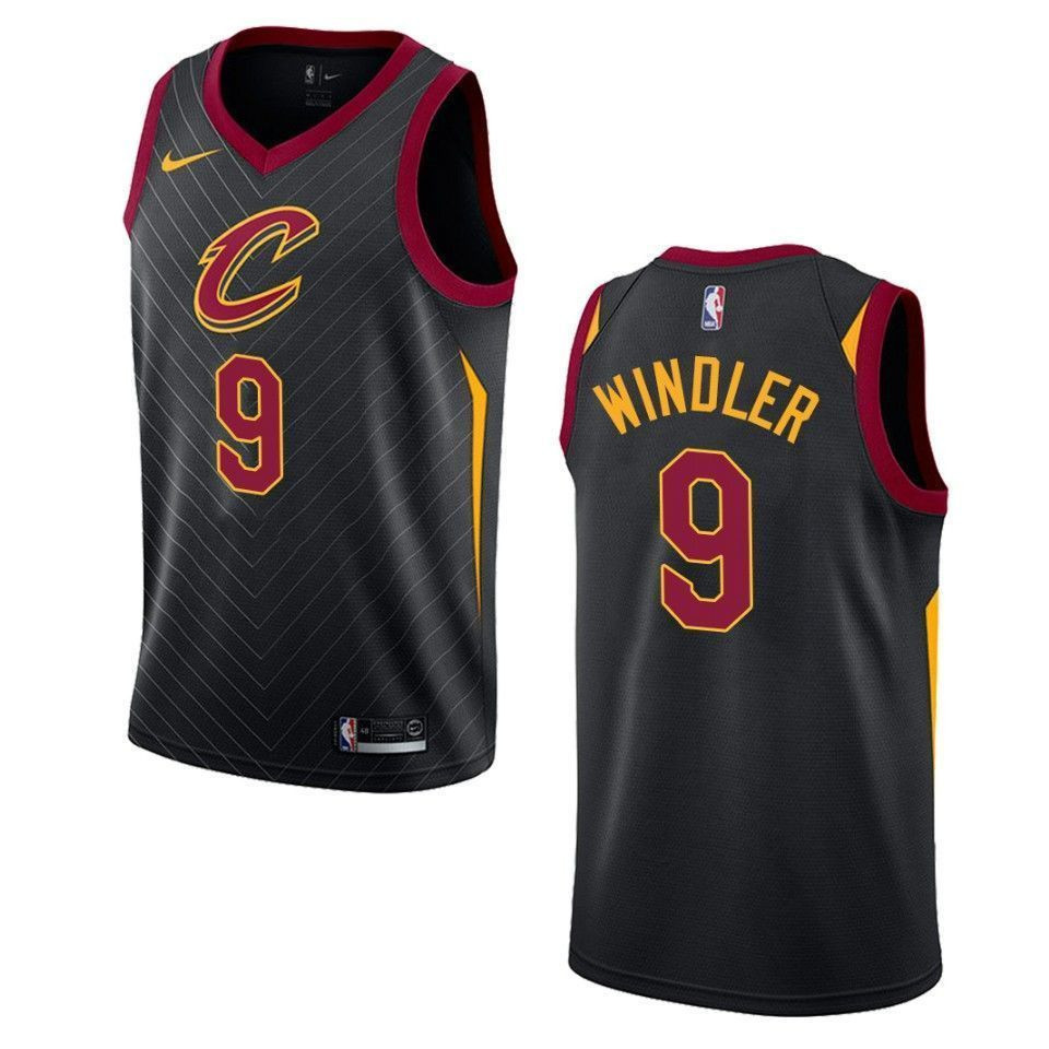 Men's Cleveland Cavaliers 9 Dylan Windler Statement Swingman Jersey - Black Neasalamis