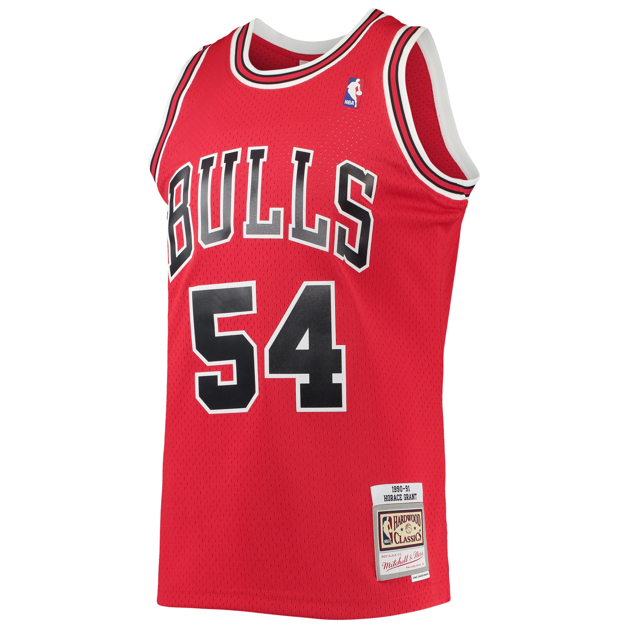Men's Mitchell & Ness Horace Grant Red Chicago Bulls 1990/91 Throwback Dark Swingman Jersey Neasalamis - Image 2