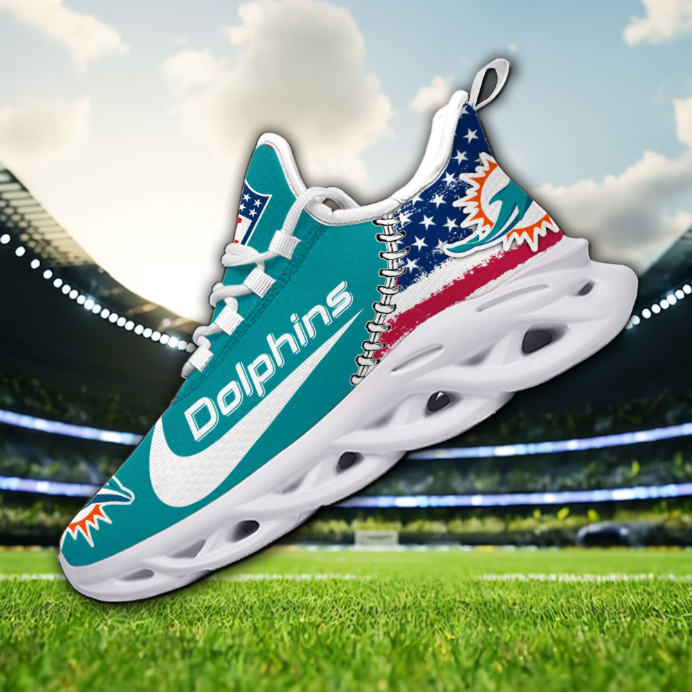 Miami Dolphins NFL Max Soul Shoes Sneakers For Men And Women neasalamis.com