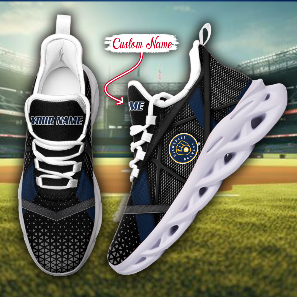 Milwaukee Brewers MLB Max Soul Shoes Sneakers For Men And Women neasalamis.com