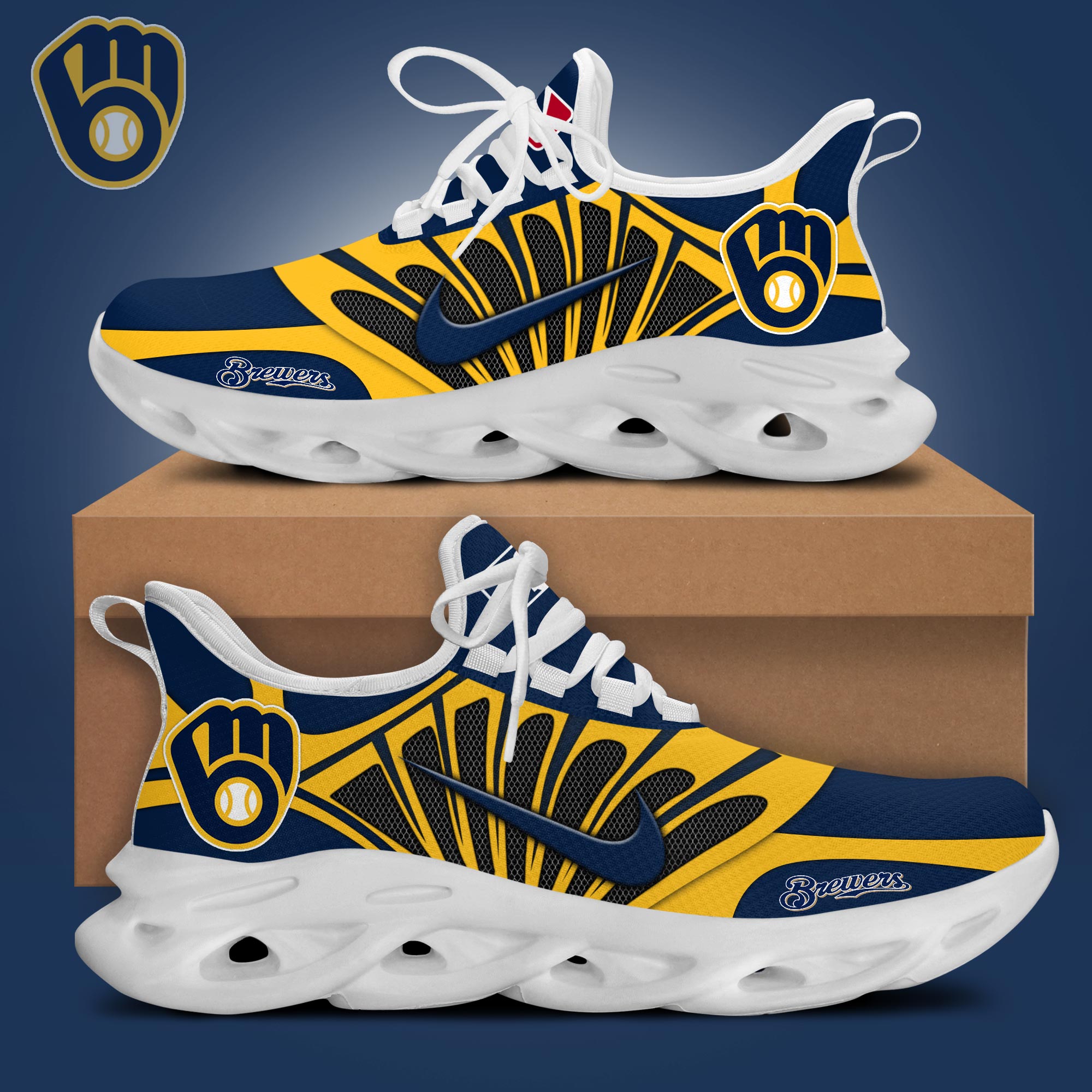 Milwaukee Brewers Max Soul Shoes Sneakers For Men And Women neasalamis.com