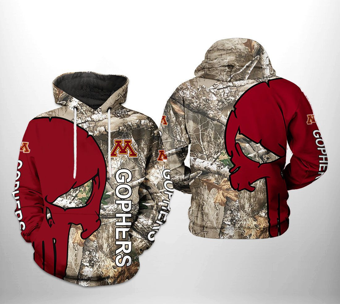 Minnesota Golden Gophers NCAA Camo Veteran Hunting Hoodie Neasalamis