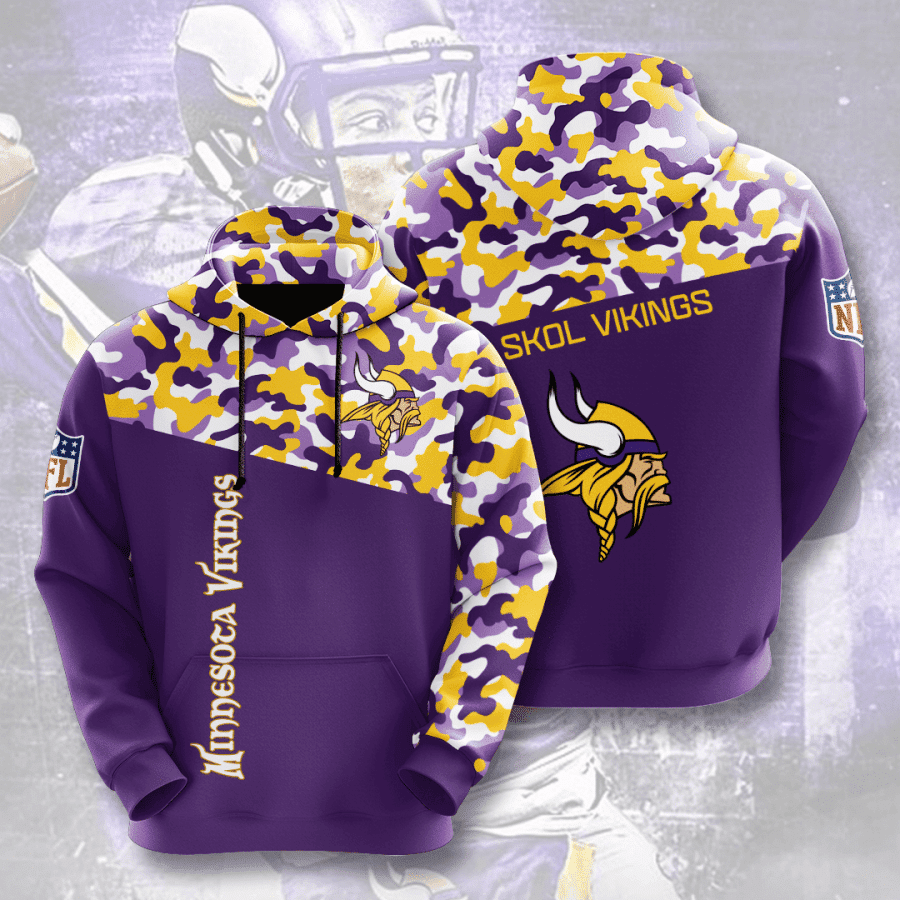 Minnesota Vikings Camo Hoodie Style Neasalamis