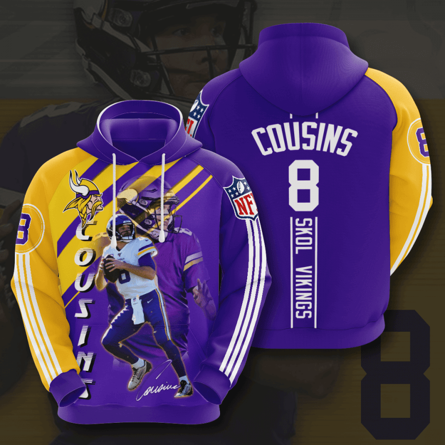 Minnesota Vikings Cousins 8 Hoodie Style Neasalamis