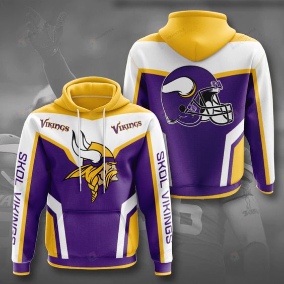 Minnesota Vikings Logo V1 NFL Football Team Hoodie Neasalamis