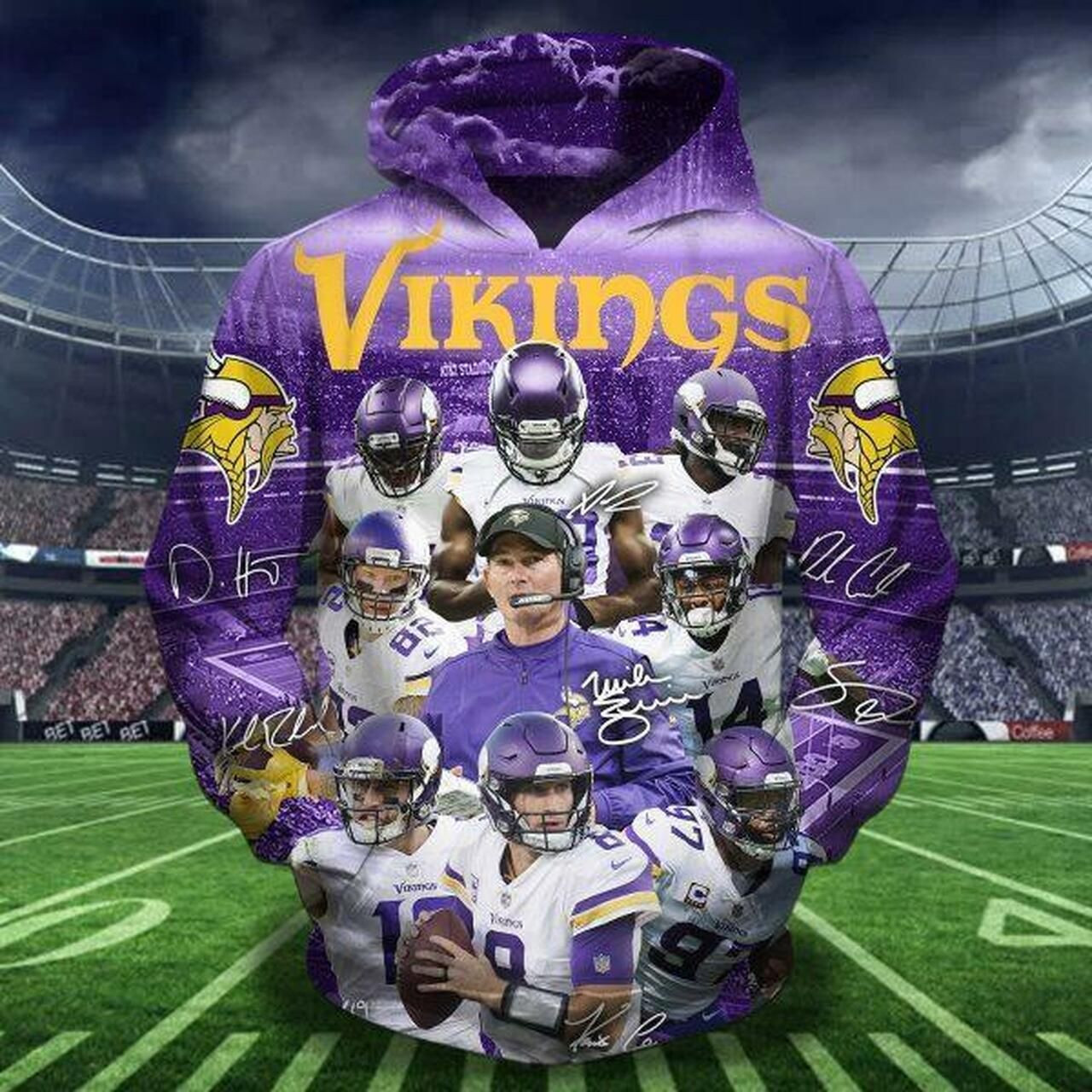 Minnesota Vikings NFL Football Hoodie Style Neasalamis