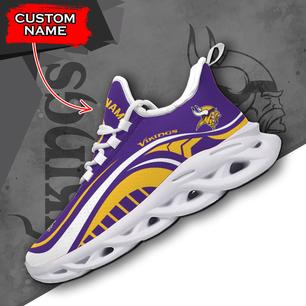 Minnesota Vikings NFL Max Soul Shoes Sneakers For Men And Women neasalamis.com