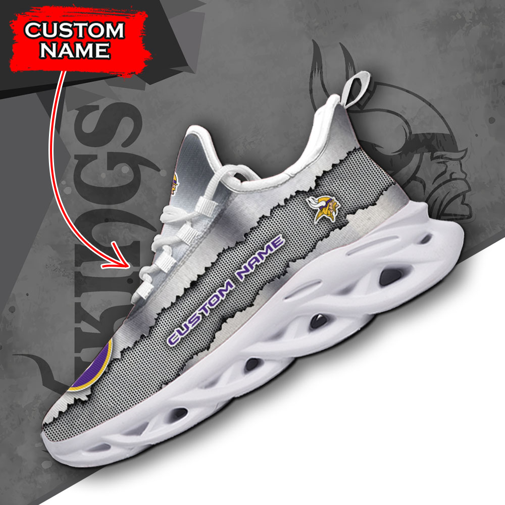 Minnesota Vikings NFL Max Soul Shoes Sneakers For Men And Women neasalamis.com