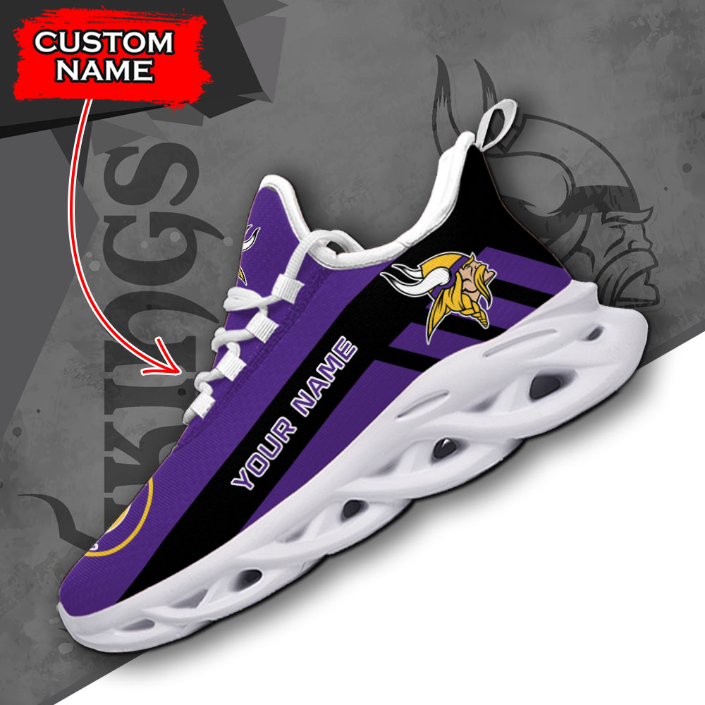 Minnesota Vikings NFL Max Soul Shoes Sneakers For Men And Women neasalamis.com