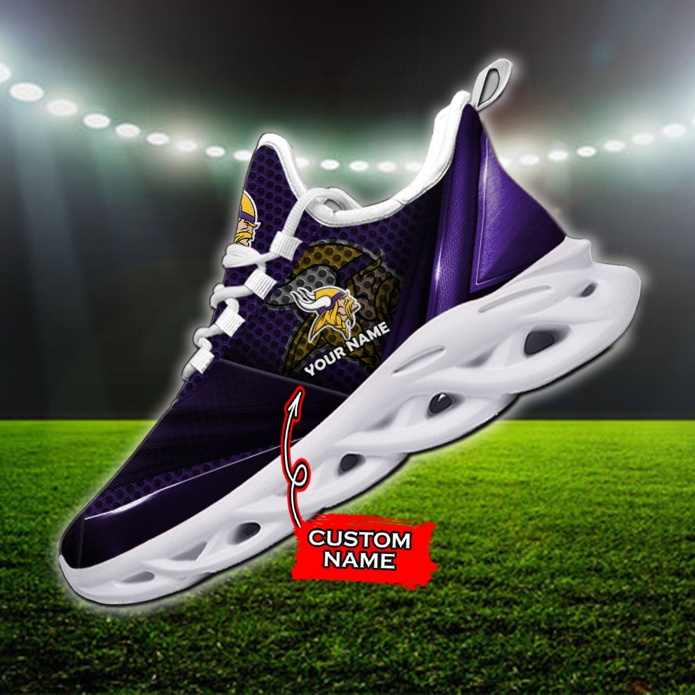 Minnesota Vikings NFL Max Soul Shoes Sneakers For Men And Women neasalamis.com