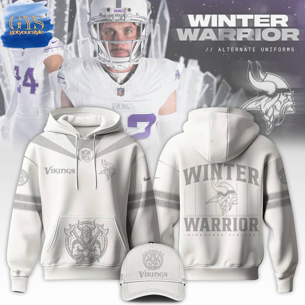 Minnesota Vikings NFL Winter Warrior 2024 Hoodie Neasalamis