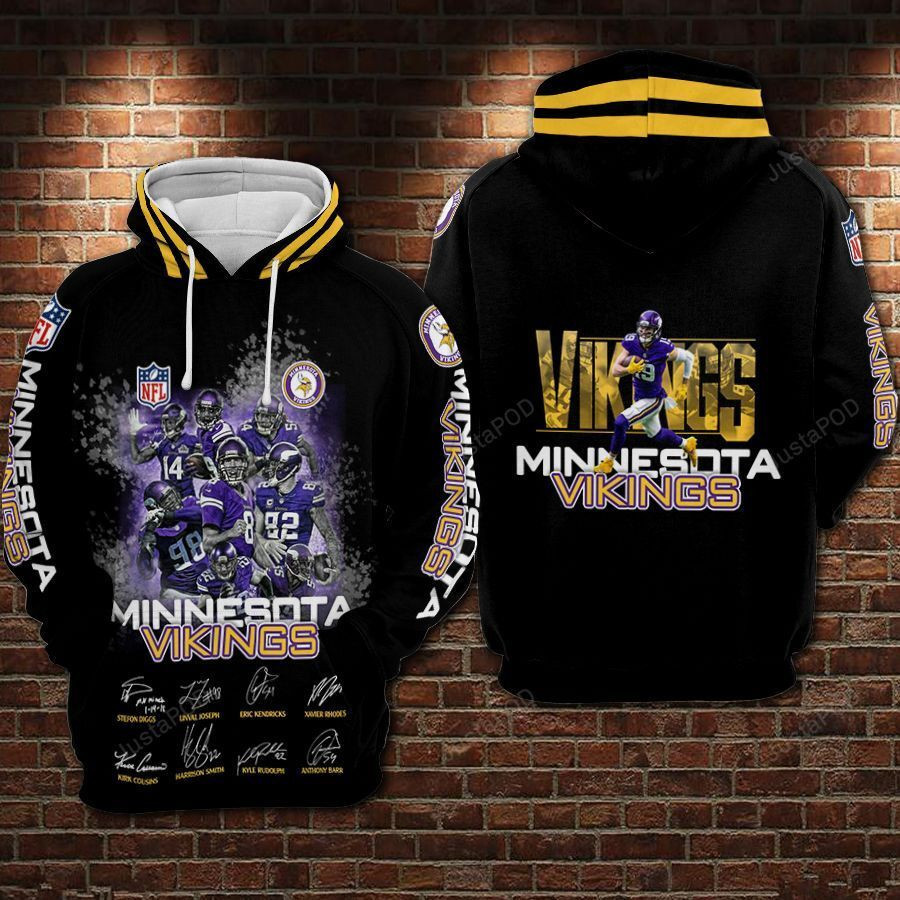 Minnesota Vikings Nfl Football Minesota Anniversary Hoodie Neasalamis