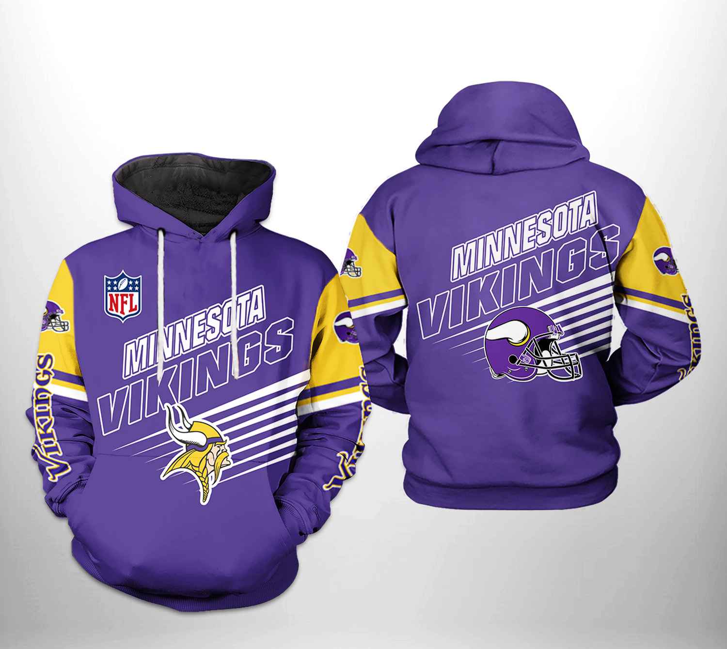 Minnesota Vikings Purple NFL Football Team Hoodie Neasalamis