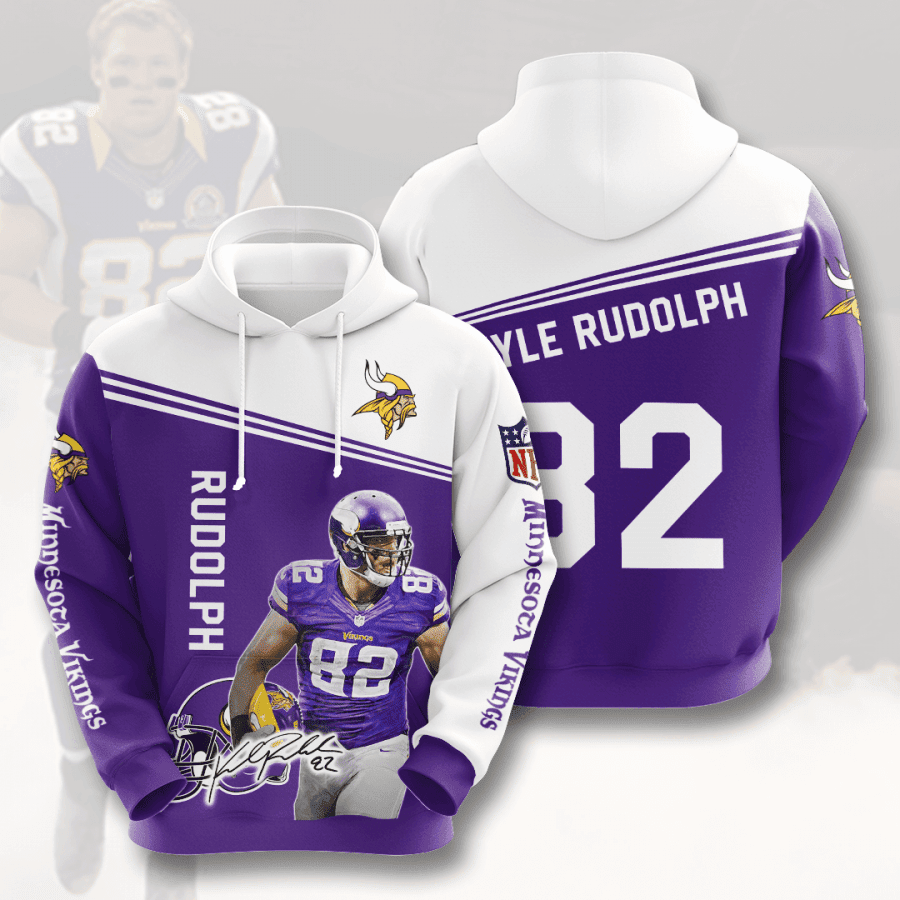 Minnesota Vikings Rudolph 82 Hoodie Style Neasalamis