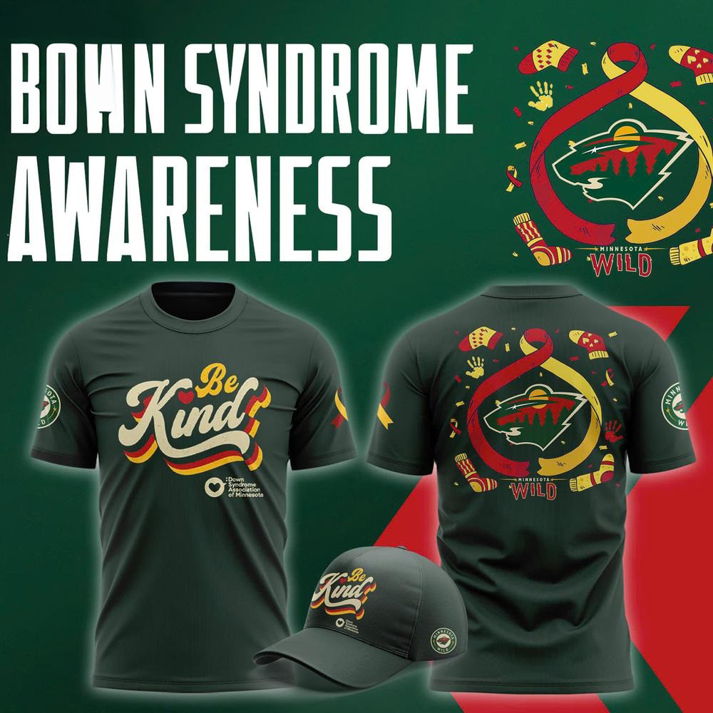 Minnesota Wild Down Syndrome Awareness Limited Edition T-Shirt For Hockey Enthusiasts Neasalamis.com