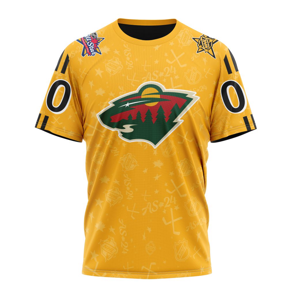 Minnesota Wild Special 2024 All-Star Game Design 01 Personalized Name And Number T-Shirt Style Neasalamis.com