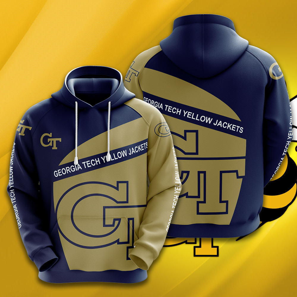 NCAA Georgia Tech Yellow Jackets 3D Hoodie Neasalamis
