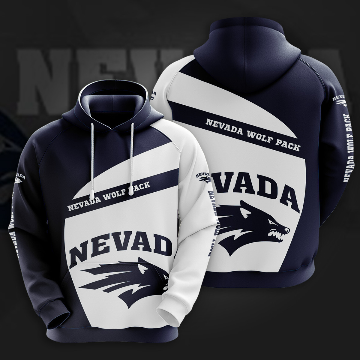 NCAA Nevada Wolf Pack 3D Hoodie Neasalamis