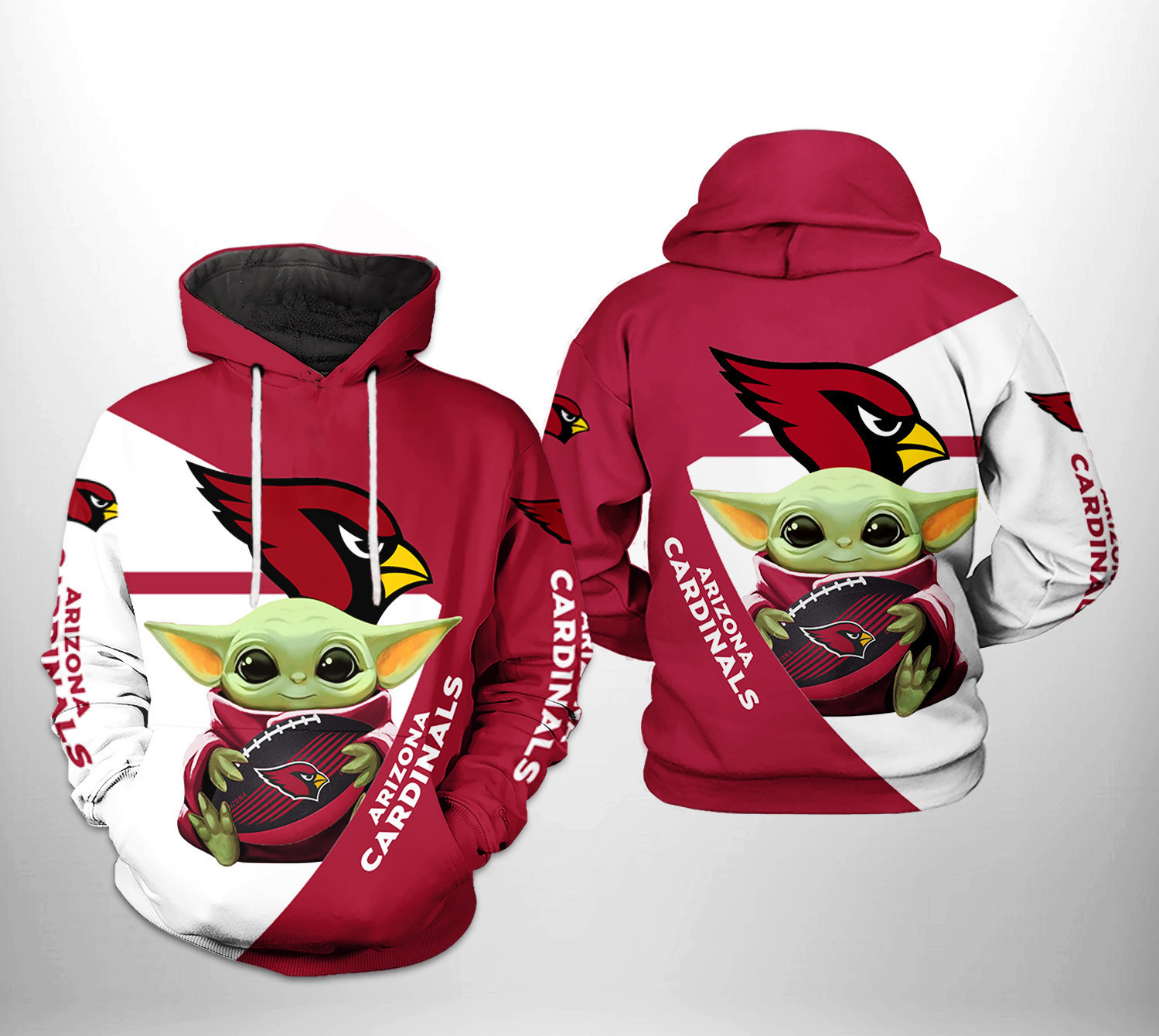 NFL Arizona Cardinals NFL Baby Yoda Team Hoodie Neasalamis
